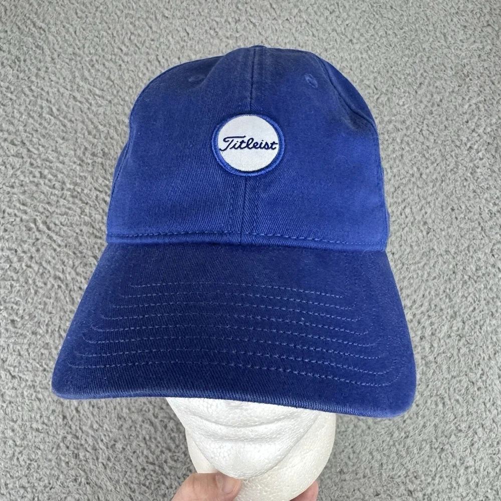 Titleist Golf Hat Ball Cap Blue‎ Small logo Adjustable Fit